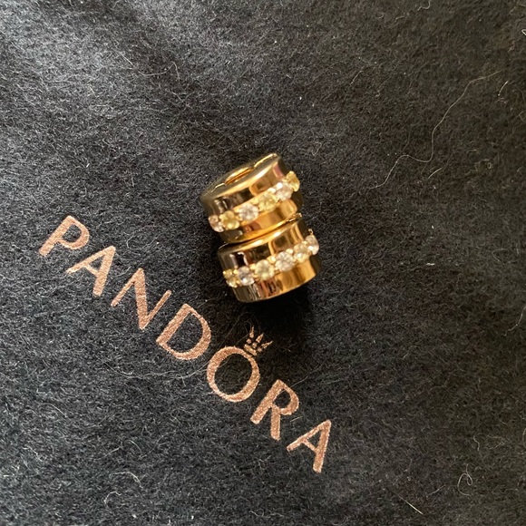 Pandora Clear Pavé Clip Charm - Picture 2 of 3